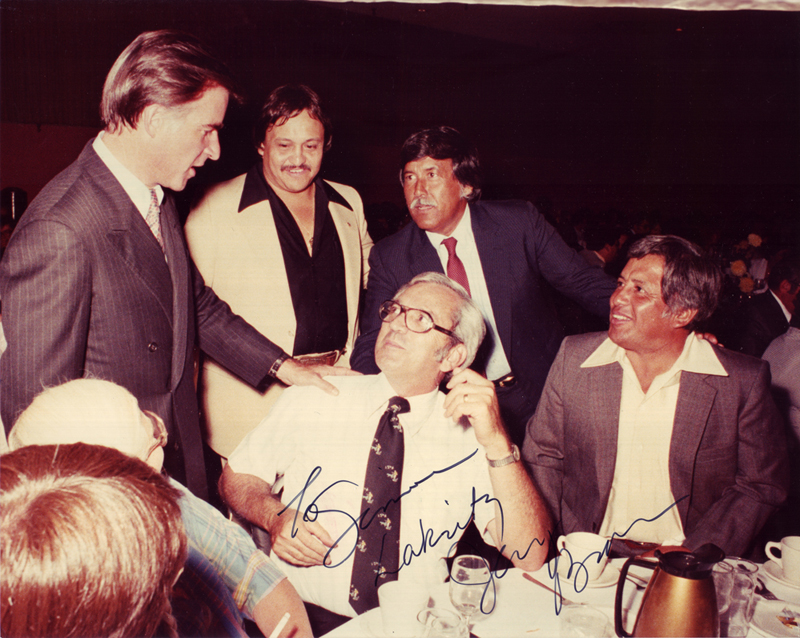 Governor "Moonbeam" aka Gerry Brown with Si Lakritz at Fundraiser 1968